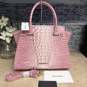 NWT Brahmin Priscilla Believe pink purse